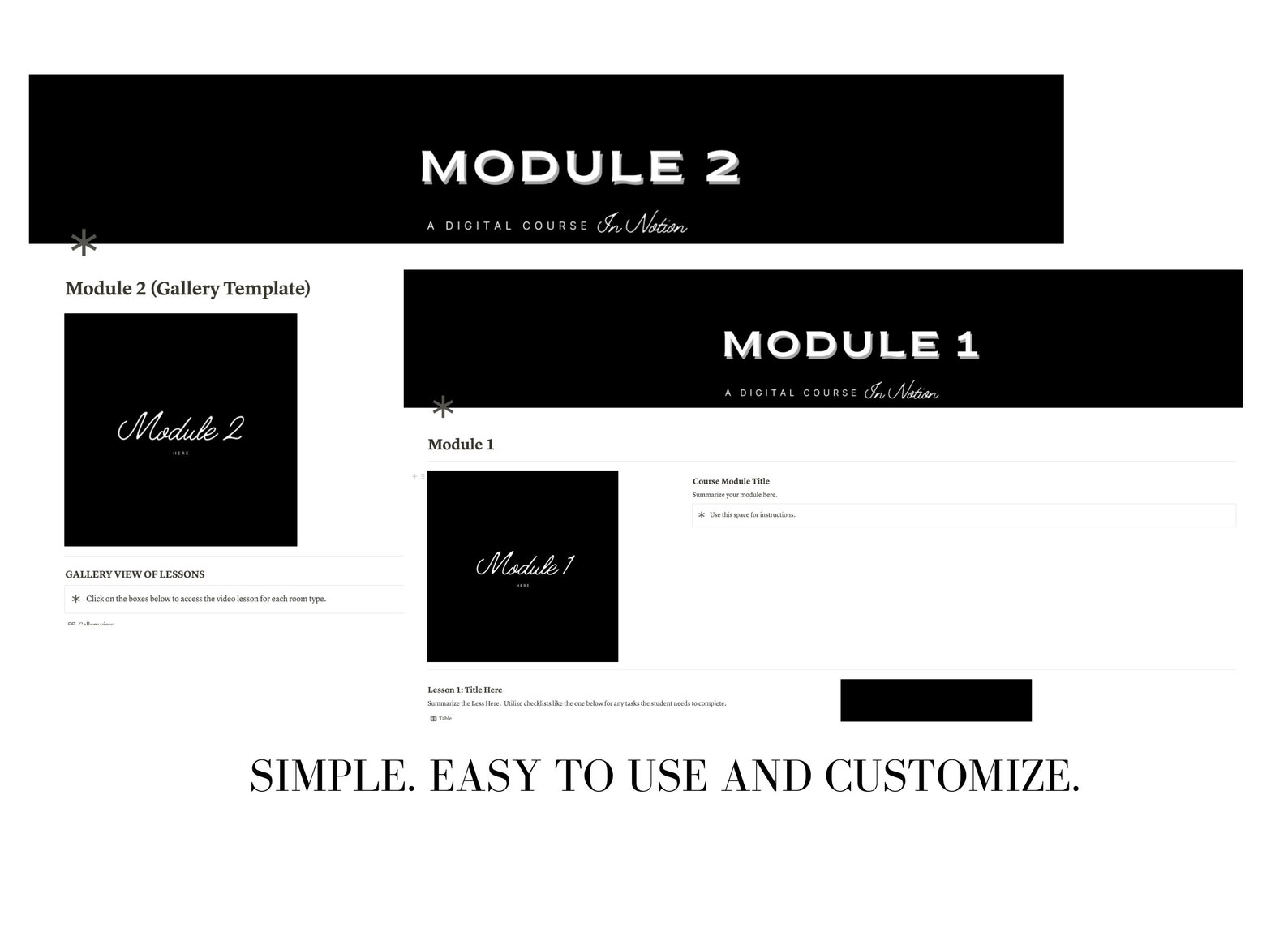 Notion Course Template, Course Creator, Digital Course Template