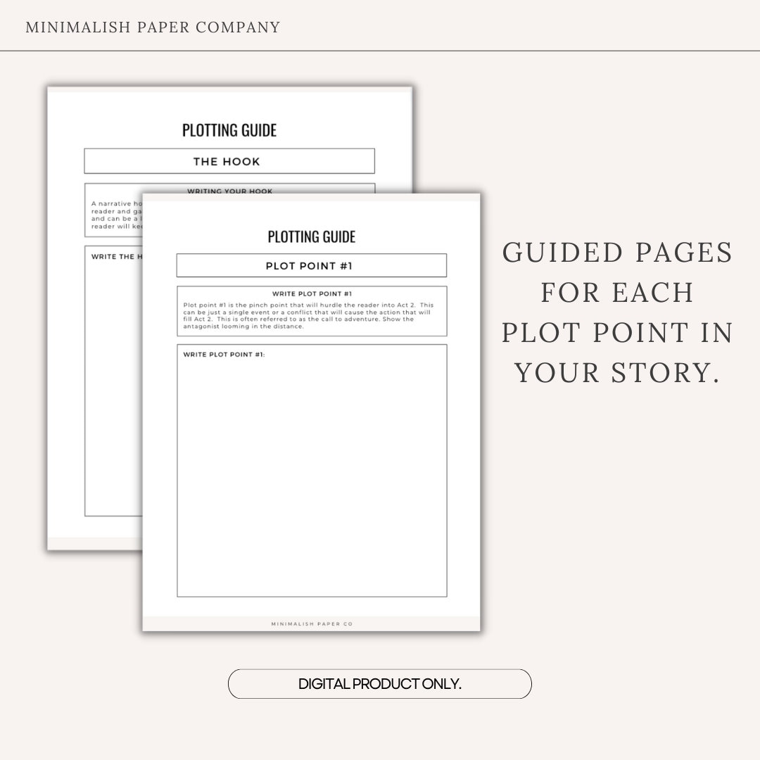 Novel Plotting Workbook: 3-act Story Structure (digital Download) - Etsy