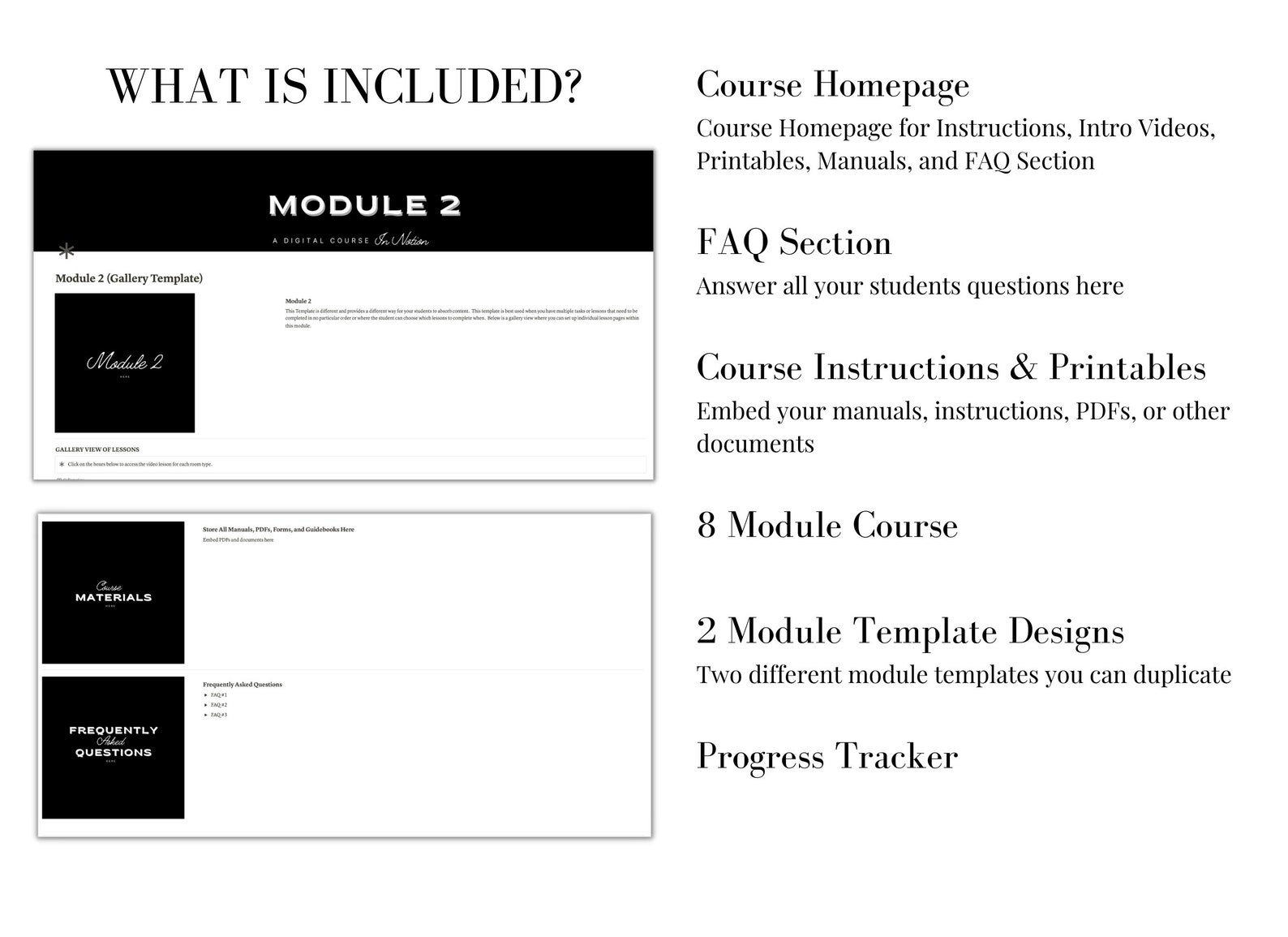 Notion Course Template, Course Creator, Digital Course Template