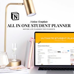 Ultimate Student Planner Notion Aesthetic Notion Template Academic Planner Minimal Notion All in One Notion ADHD Life Planner ADHD Notion
