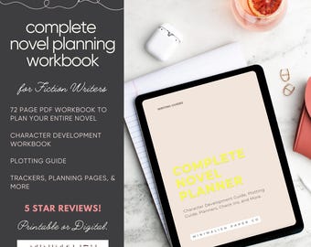 Planificador de novelas: Cuaderno de desarrollo de personajes y trama (Descarga digital)