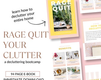 E-Book Bootcamp Désencombrer : Arrêtez de foutre la rage (cahier d'exercices numérique)