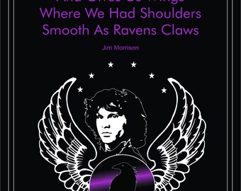Jim Morrison quote, Awerican prayer, Classic Rock,  Jim Morrison, Classic Albums, the Doors, Music Lovers, INSTANT DOWNLOAD, Digital Prints