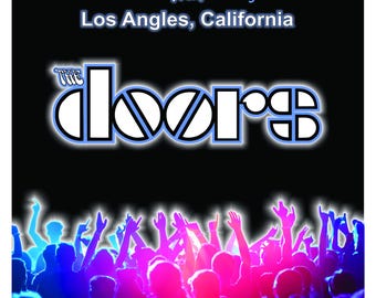 The Doors-poster, klassieke rock, Jim Morrison, klassieke albums, the Doors, muziekliefhebbers, dames en heren, INSTANT DOWNLOAD, digitale prints