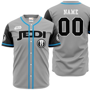 Starwar black Horizontal Text Custom Name Baseball Jersey Disney Men And  Women Gift For Fans - Freedomdesign