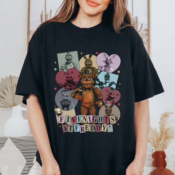 FNAF 2 animatronics T-Shirt Anime t-shirt Short sleeve boys animal