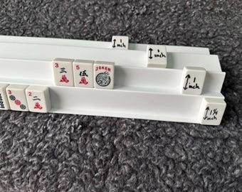Siamese Mah Jongg® Racks: Double Handed Set of 2, with 2 Black Pushers!