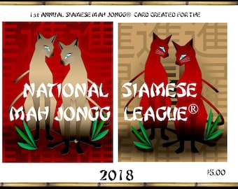 Siamese Mah Jongg® Card - 2018-2024 Editions