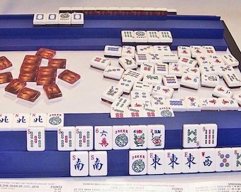 Siamese Mahjongg® Racks - Set of 2 Racks with pushers MADE in the USA.