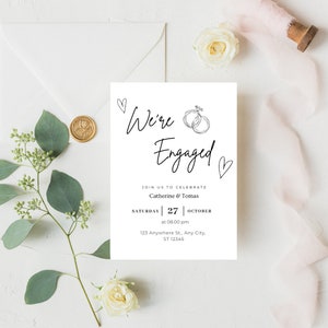 Engagement party invite template