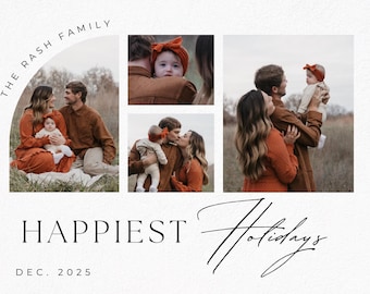 Happy Holidays Card Picture Options