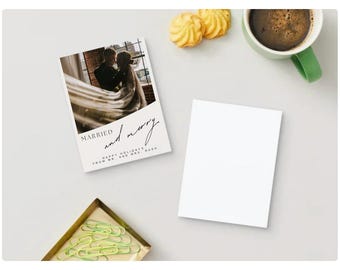 Married and Merry Christmas Card