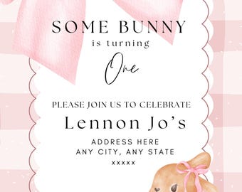 Some Bunny Birthday Invite