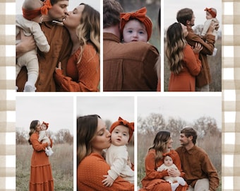 Plaid Themed Christmas Card