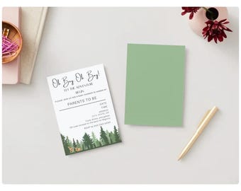 A New Adventure Baby Shower Invite