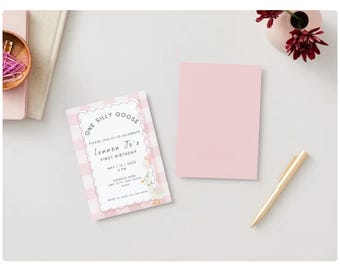 One Silly Goose Birthday Invitation