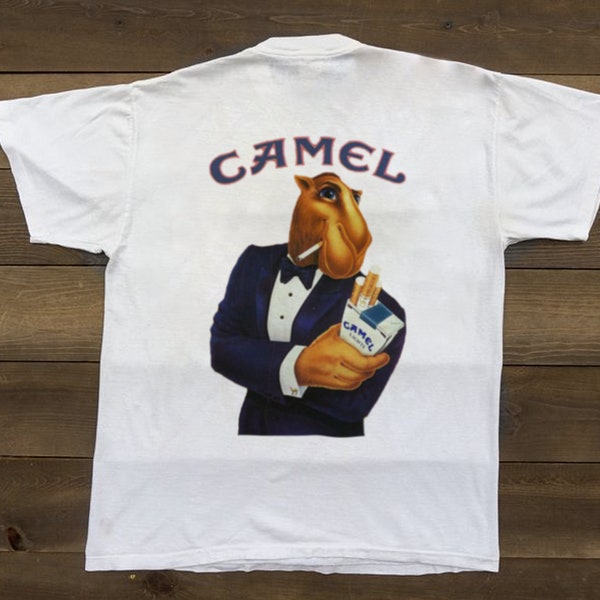 vintage Camel Tee Shirt Cigarette Classic Design Camel Shirt Marlboro Chemise Cigare Cadeau / Hommes Femmes Enfants Garçons Filles Chemise