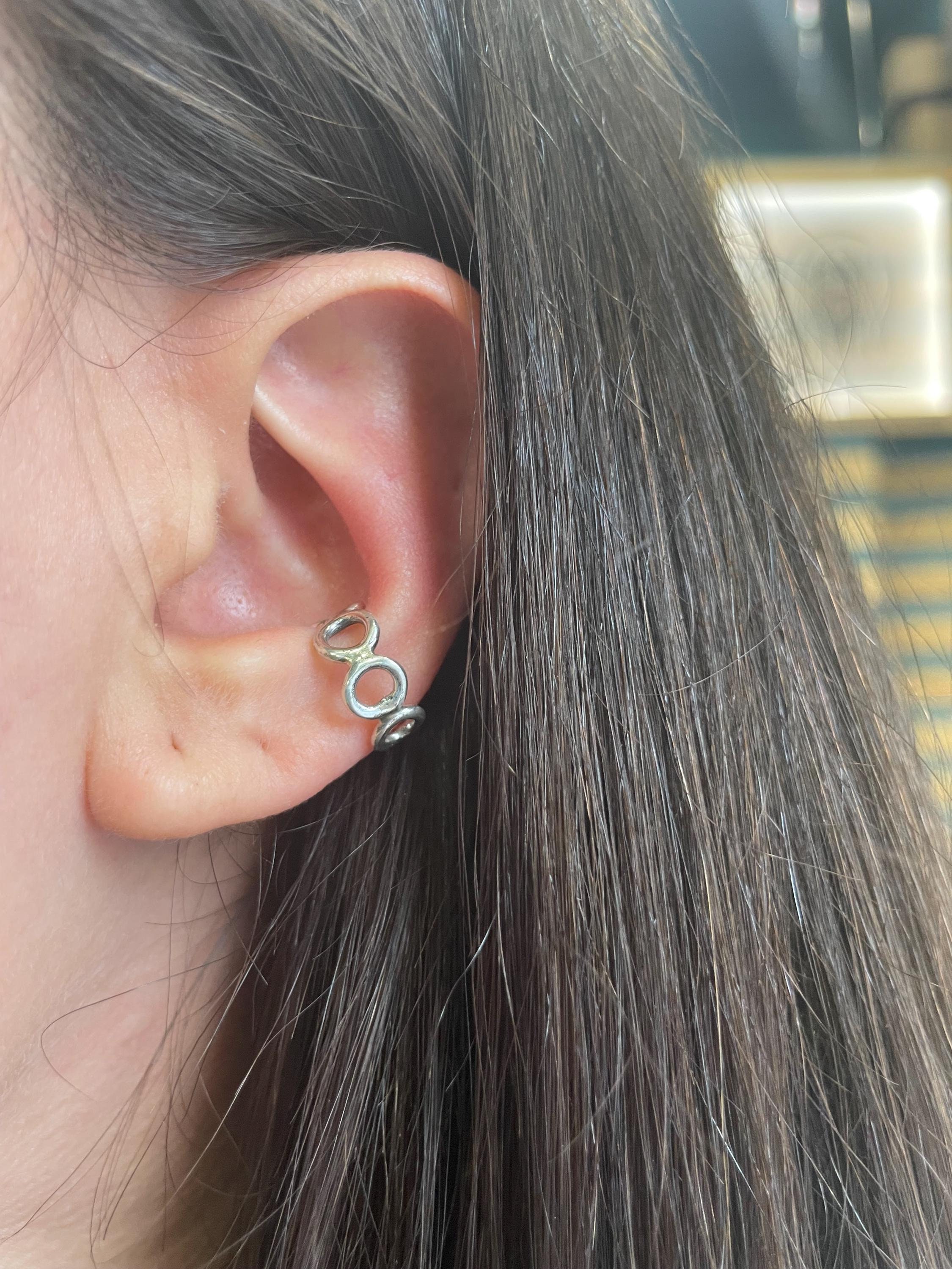 Bubble Cuff.ear Cuff.earring.silver Cuff.silver Jewelry