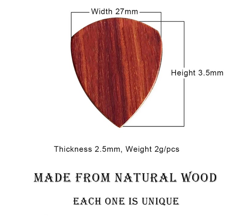 Personalized Wooden Guitar Picks With Case Custom Guitar Pick Etsy Australia