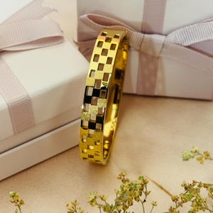 Pulsera de cadena con tachuelas, brazalete tipo reloj, regalo para novio, regalo para él, joyería minimalista, pulsera para hombre, acero inoxidable