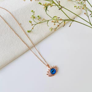Evil Eye Necklace, Dainty Jewelry, Gift For women, Protection Necklace, Gold Filled Necklace, Gift For Her, Necklace For Women Birthday Gift