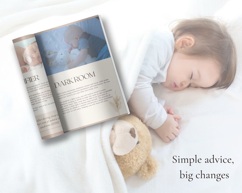 Baby Sleep Guide Template for Sleep Consultants Editable in Canva Baby