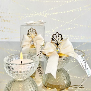 Personalized Wedding Candle Favors: Luxury Bridal Shower Gifts