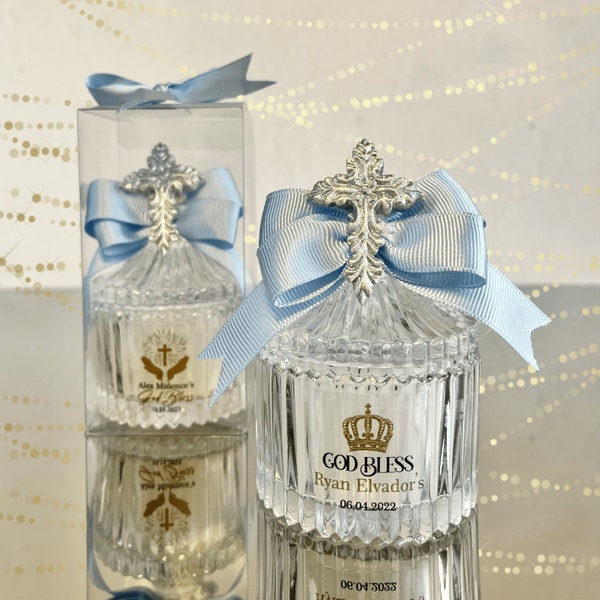 Baptism Candle Set – Includes Candle, Rosary, Missal, Towel & Shell For Christening Ceremony