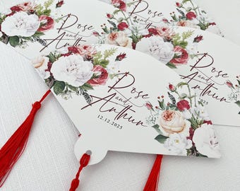 Gepersonaliseerde trouwwaaier: elegant bedankje voor vrijgezellenfeest met aangepaste kwastjes