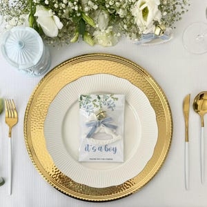 Babyshowermagneet hobbelpaard Gunst: aangepaste kaart, bel en lint afbeelding 7