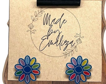 Girl Scout Stud Earrings / Daisy Girl Scout Jewelry / Gifts for Girl Scouts / Bridging Gifts / Girl Scout Daisy / Court of Awards Gift