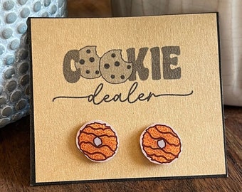 Girl Scout Cookie Earrings / Caramel Delite / Samoas / Cookie Season / Girl Scout Jewelry