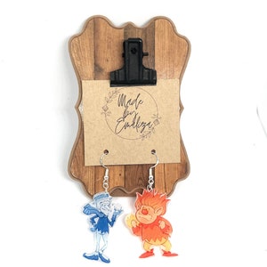 Heat Mizer Cold Mizer Dangle Earrings / Heat Miser Cold Miser Jewelry / Rankin Bass Earrings / Rankin Bass Jewelry / Christmas Movie Earring