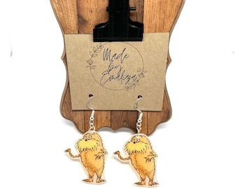 Teacher Gift / Teacher Appreciation / Lorax Earrings / Dr. Seuss Jewelry / Gifts for Teacher
