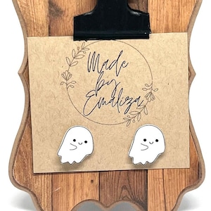 Halloween Ohrringe / Geist Ohrstecker / Ohrringe für Halloween / Gruseliger Schmuck / Halloween Schmuck / Gespenstisch / Herbst