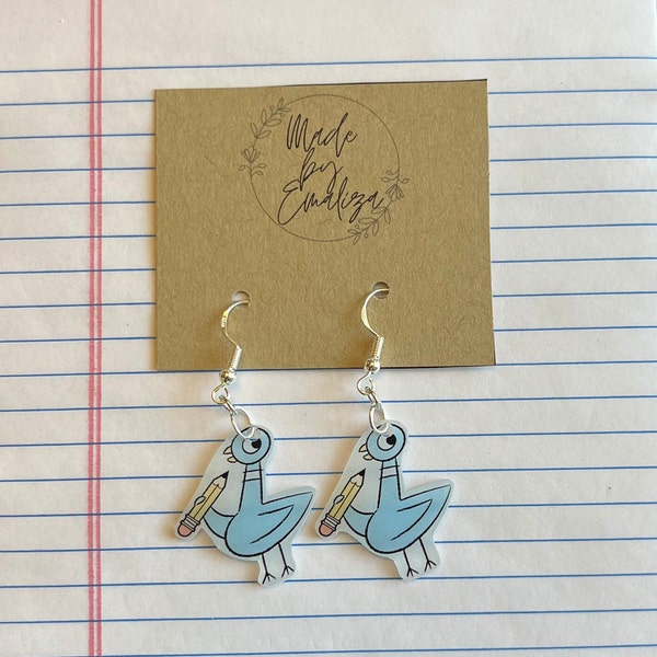Pigeon Earrings Etsy