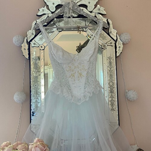 Vintage Cottagecore Corset Dress Etsy