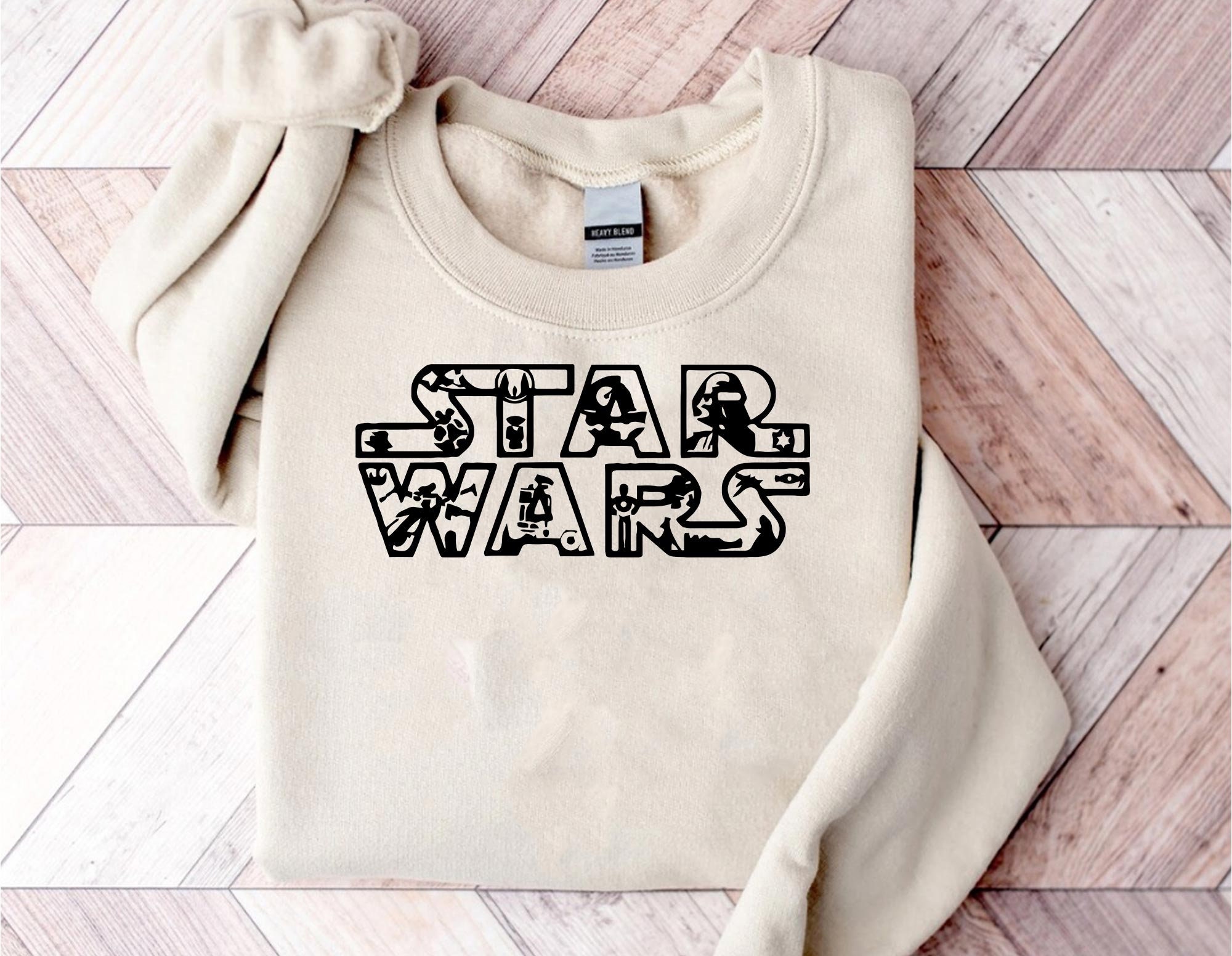 Starwars Embroidered Sweatshirt - Etsy