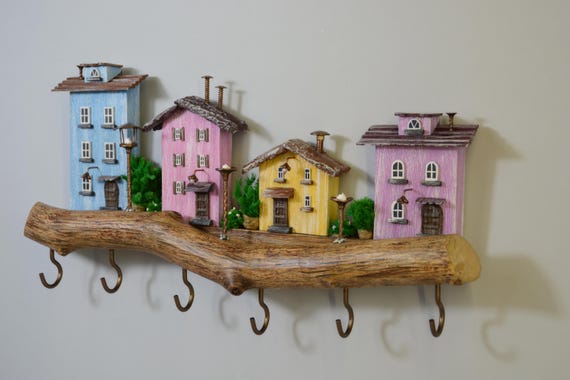 Portachiavi da parete moderno, appendi porta chiavi da muro per casa