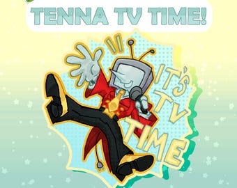 Tenna &quot;IT&#39;S TV TIME&quot; Sticker