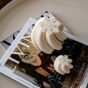 Twisted Swirl Handcrafted Decorative Candle Set