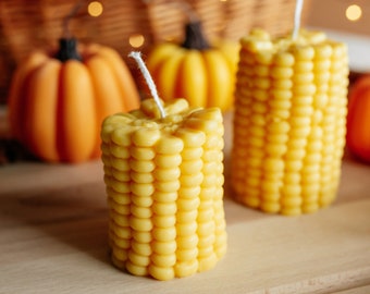 Halloween Autumn Corn Candle - Cute Funny Food Candle Gift Idea