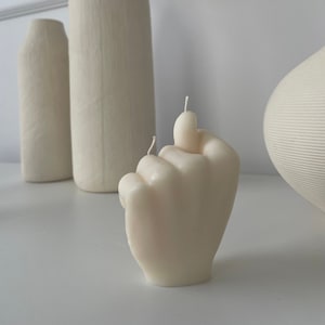 Figur Sing Handgeste Lustige Kerzen
