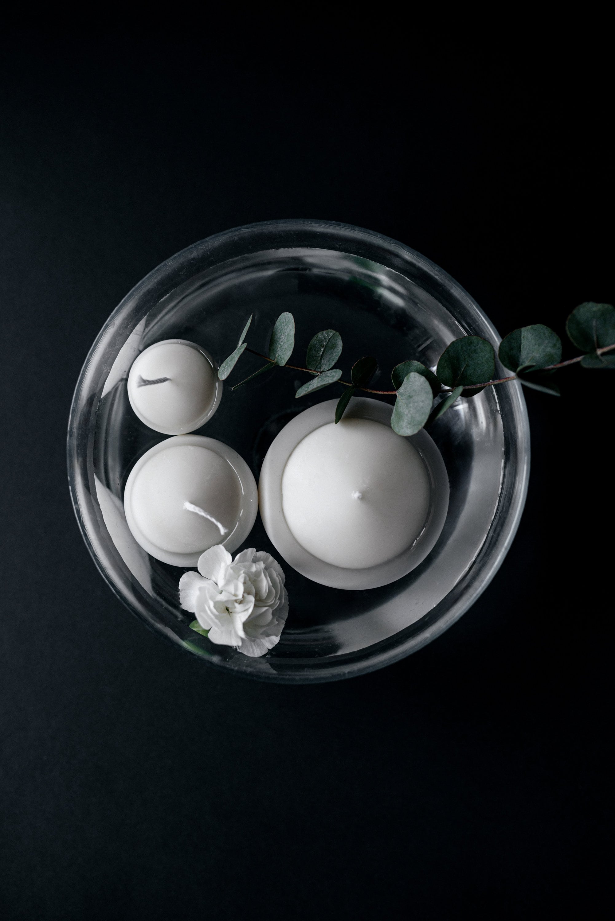 Bougies Flottantes Blanches - Lot De 6 Pour Décoration Mariage Et Fêtes