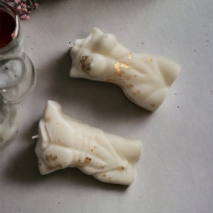 Couple Body Candle | Men and Women Figure Candle | Female Bust Candle | Man Torso Candle | Naked Woman Body Candle | Candle Gift