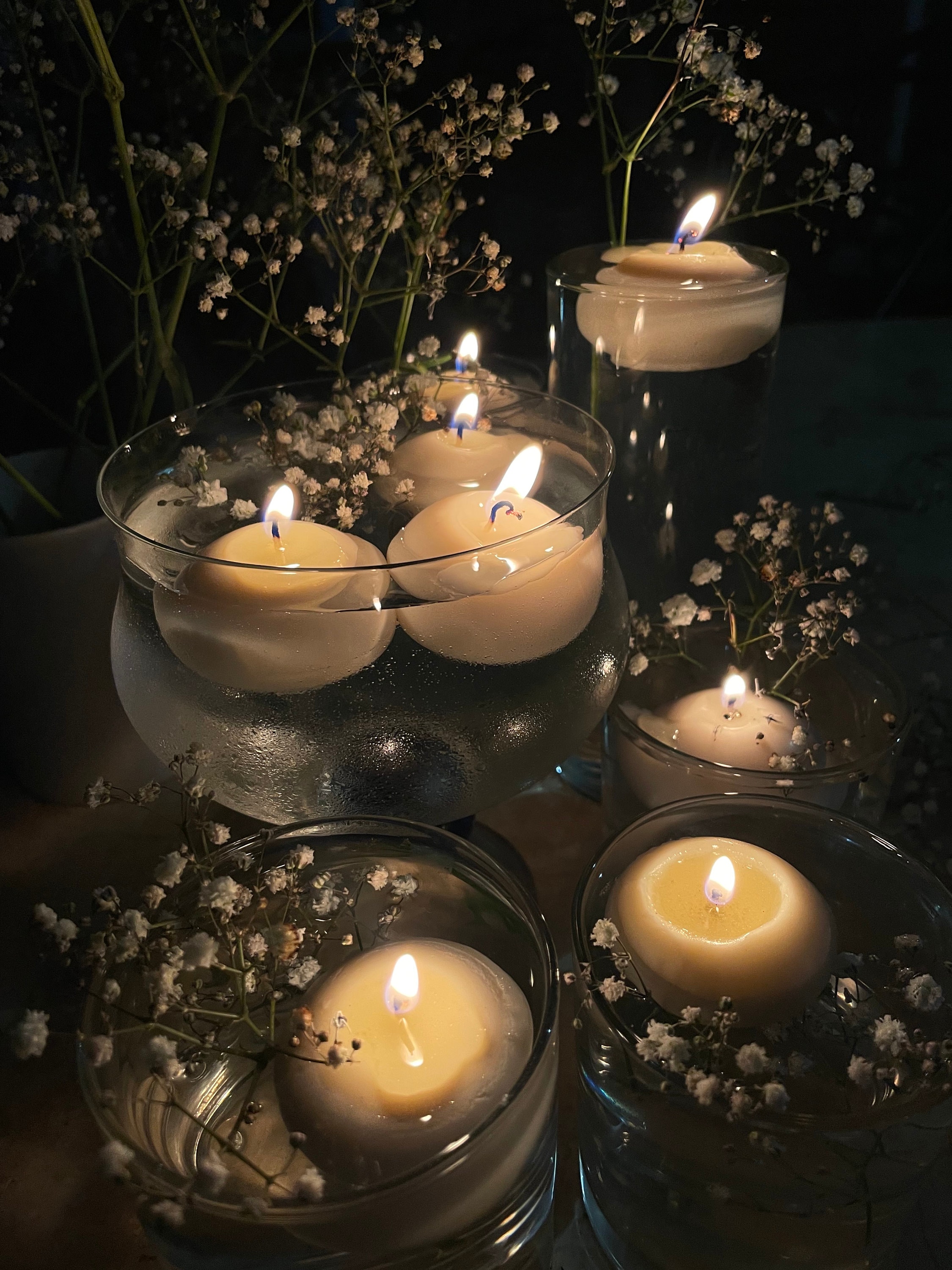 Candele galleggianti con bacchetta magica tremolante candela
