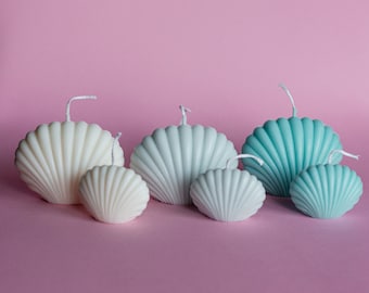 Small and Big Set of Seashell Soy Candles