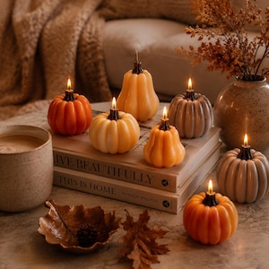 Halloween Fall Autumn Candles Pumpkins Candles