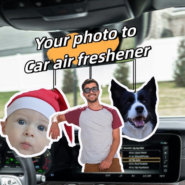 Custom Picture Air Freshener,Personalized Car Air Freshener,Picture Air Freshener,Car Charm With Scent,Car Accessorie for Women,Car Freshies