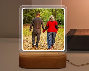 Benutzerdefinierte Foto Nachtlicht, personalisierte Bild Lampe, Benutzerdefinierte Lampe mit Foto, Foto Licht Schreibtischlampe, Geschenk für sie, Paar Geschenk, Muttertag